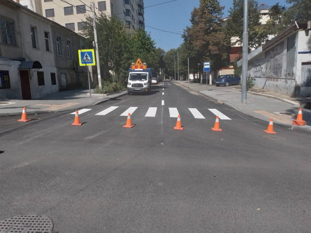 Работы по ремонту улицы Александру чел Бун находятся на стадии завершения